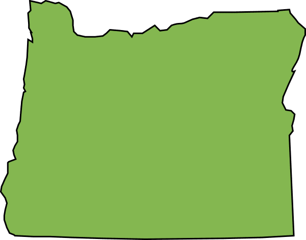 Oregon State Outline Map In Svg Format Hi Soredi