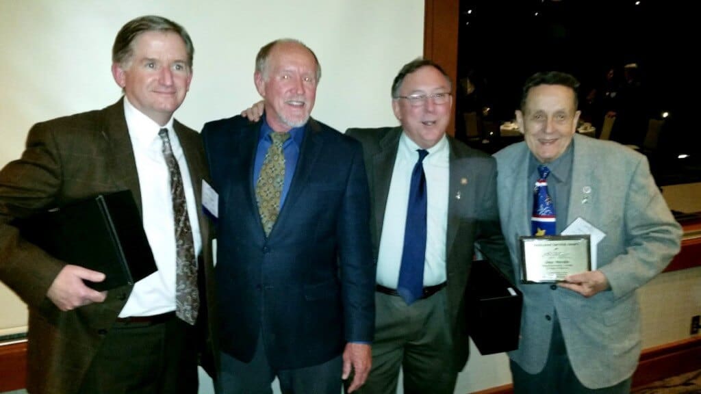 From left to right: Peter Angstadt, Kevin Talbert, Rep. Peter Buckley, and Dean Wendle